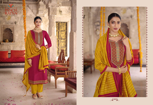 Red Heavy Parampara Silk Indian women's salwar kameez with dupatta ready to wear
