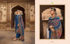 Blue Viscose Machlin Indian women's salwar kameez with dupatta ready to wear