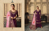 Purple Satin Georgette Indian women's salwar kameez with dupatta ready to wear