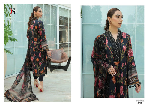 Black Pure Cotton Indian women's salwar kameez with dupatta ready to wear