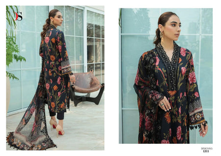 Black Pure Cotton Indian women's salwar kameez with dupatta ready to wear
