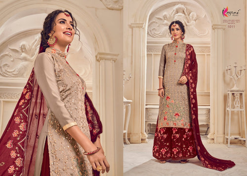 Multi Color Georgette Indian women's salwar kameez with dupatta ready to wear