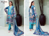 Aqua Lawn Cotton Indian women's salwar kameez with dupatta ready to wear