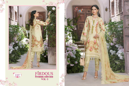 Multi Color Pure Cotton Indian women's salwar kameez with dupatta ready to wear