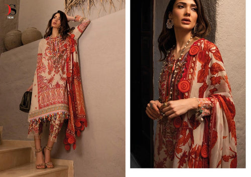 Multi Color Pure Cotton Indian women's salwar kameez with dupatta ready to wear
