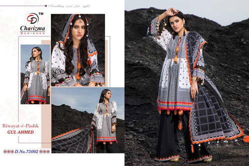 White Heavy Jaam Cotton Indian women's salwar kameez with dupatta ready to wear
