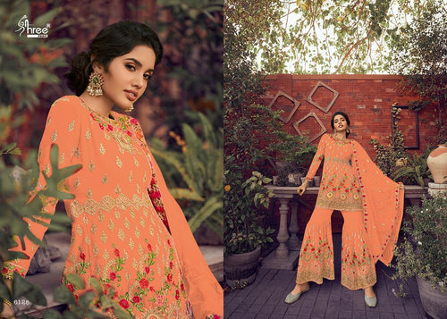 Multi Color Heavy Georgette Indian women's salwar kameez with dupatta ready to wear