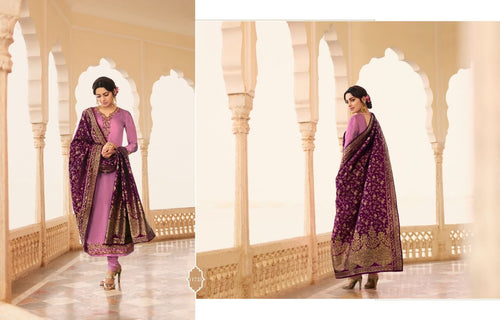 Multi Color Fox Georgette Indian women's salwar kameez with dupatta ready to wear