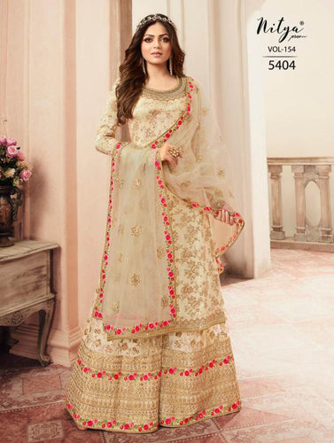 Multi Color Dola Jacquard Indian women's salwar kameez with dupatta ready to wear