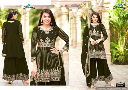 Multi Color Blooming Georgette Indian women's salwar kameez with dupatta ready to wear