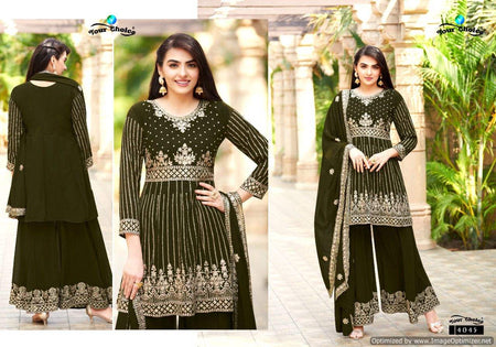 Multi Color Blooming Georgette Indian women's salwar kameez with dupatta ready to wear