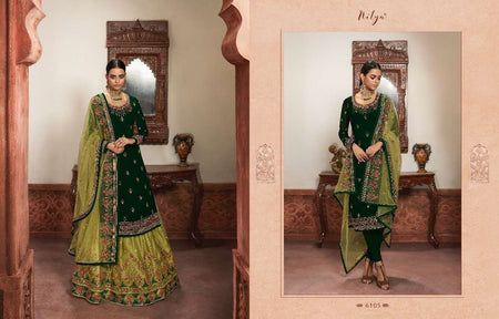 Green Georgette Indian women's salwar kameez with dupatta ready to wear