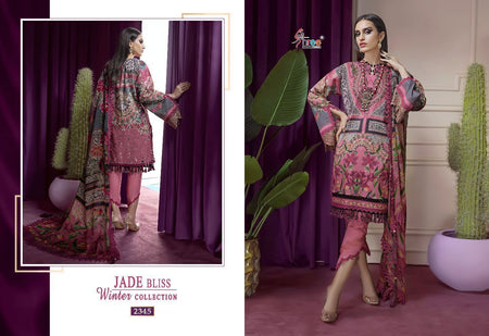 Multi Color Pashmina Indian women's salwar kameez with dupatta ready to wear