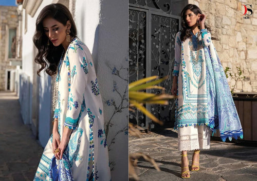 Multi Color Pure Cotton Indian women's salwar kameez with dupatta ready to wear