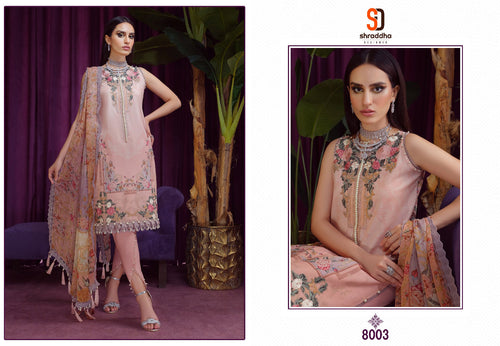 Pink Lawn Cotton Indian women's salwar kameez with dupatta ready to wear