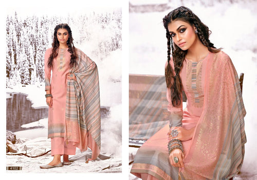 Pink Pure Viscos Musline Indian women's salwar kameez with dupatta ready to wear