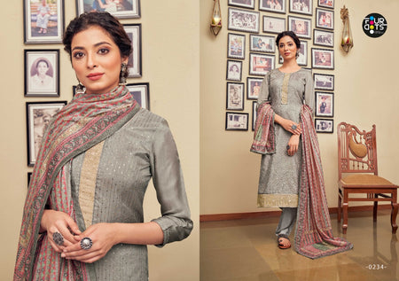 Multi Color Viscos Upada Silk Indian women's salwar kameez with dupatta ready to wear