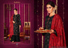 Black Blossom Cotton Indian women's salwar kameez with dupatta ready to wear