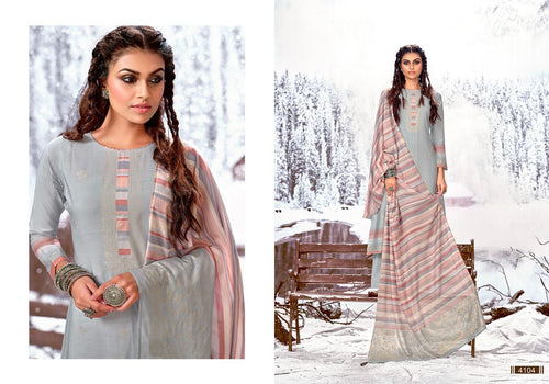 Multi Color Pure Viscos Musline Indian women's salwar kameez with dupatta ready to wear