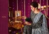 Black Blossom Cotton Indian women's salwar kameez with dupatta ready to wear