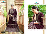 Purple Chinon Indian women's salwar kameez with dupatta ready to wear