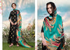 Black Pure Jam Foil Print Indian women's salwar kameez with dupatta ready to wear