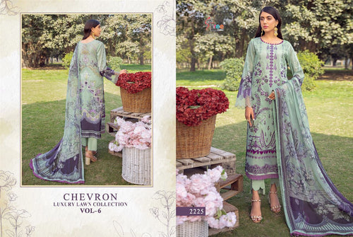 Multi Color Pure Lawn Cotton Indian women's salwar kameez with dupatta ready to wear