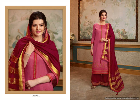 Multi Color Jam Silk Indian women's salwar kameez with dupatta ready to wear