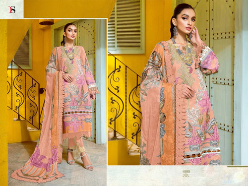 Multi Color Pure Cotton Indian women's salwar kameez with dupatta ready to wear
