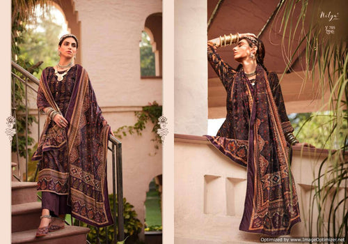 Multi Color Pashmina Indian women's salwar kameez with dupatta ready to wear