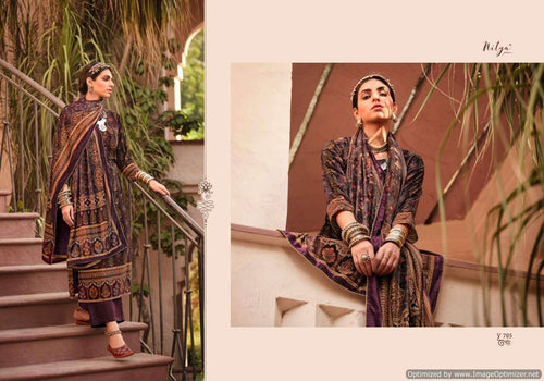 Multi Color Pashmina Indian women's salwar kameez with dupatta ready to wear