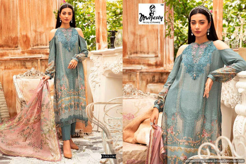 Multi Color Jam Silk Indian women's salwar kameez with dupatta ready to wear
