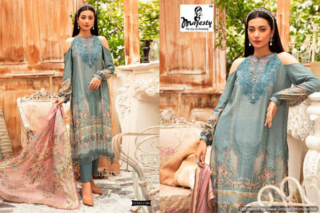 Multi Color Jam Silk Indian women's salwar kameez with dupatta ready to wear