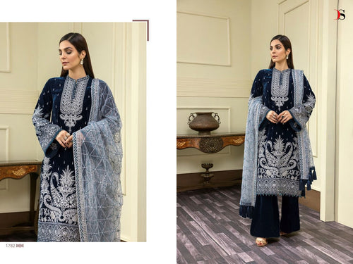 Black Velvet Indian women's salwar kameez with dupatta ready to wear