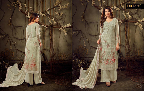 Multi Color Pure Viscose Indian women's salwar kameez with dupatta ready to wear