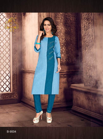 Multi Color Handwork Indian women's salwar kameez with dupatta ready to wear