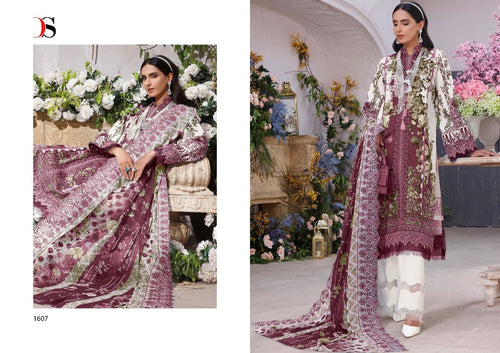 Purple Pure Cotton Indian women's salwar kameez with dupatta ready to wear