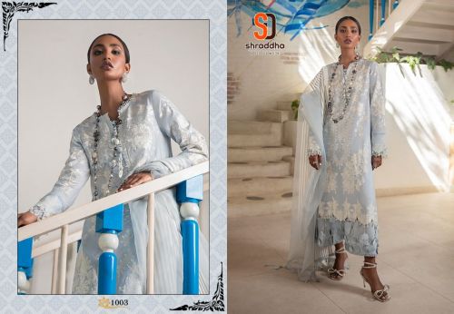 White Lawn Cotton Indian women's salwar kameez with dupatta ready to wear