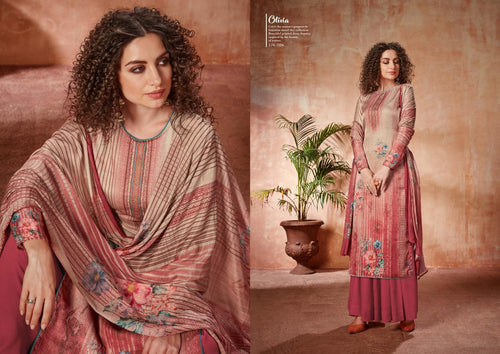 Multi Color Modal Satin Indian women's salwar kameez with dupatta ready to wear