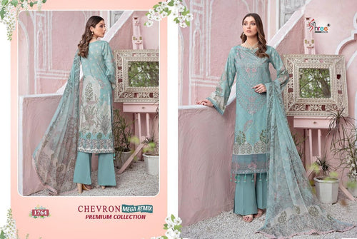 Multi Color Pure Cotton Indian women's salwar kameez with dupatta ready to wear