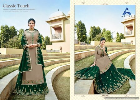 Multi Color Heavy Satin Georgette Indian women's salwar kameez with dupatta ready to wear