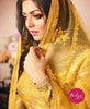 Gold Dola Jacquard Indian women's salwar kameez with dupatta ready to wear