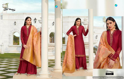 Multi Color Satin Georgette Indian women's salwar kameez with dupatta ready to wear