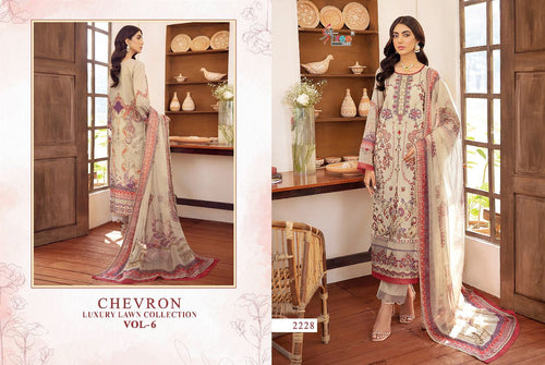 Multi Color Pure Lawn Cotton Indian women's salwar kameez with dupatta ready to wear