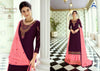 Purple Satin Georgette Indian women's salwar kameez with dupatta ready to wear