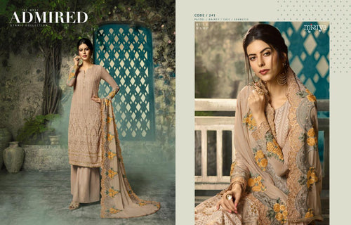 Multi Color Real Georgette Indian women's salwar kameez with dupatta ready to wear