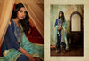 Blue Heavy Muslin Silk Indian women's salwar kameez with dupatta ready to wear