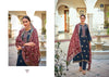 Blue Pure Musline Dolla Jacquard Indian women's salwar kameez with dupatta ready to wear