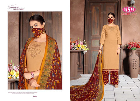 Multi Color Pure Rayon Slub Indian women's salwar kameez with dupatta ready to wear