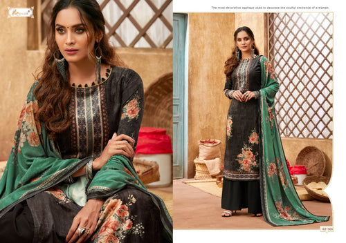 Black Cotton Silk Indian women's salwar kameez with dupatta ready to wear